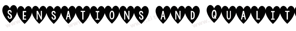 Sensations and Qualities字体转换